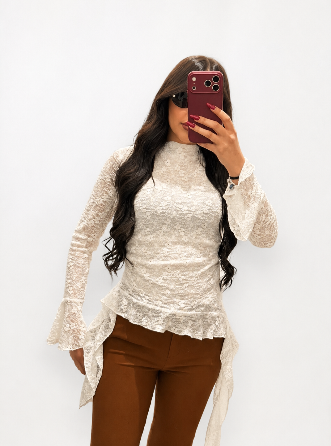 MAGLIA MACRAME BIANCA