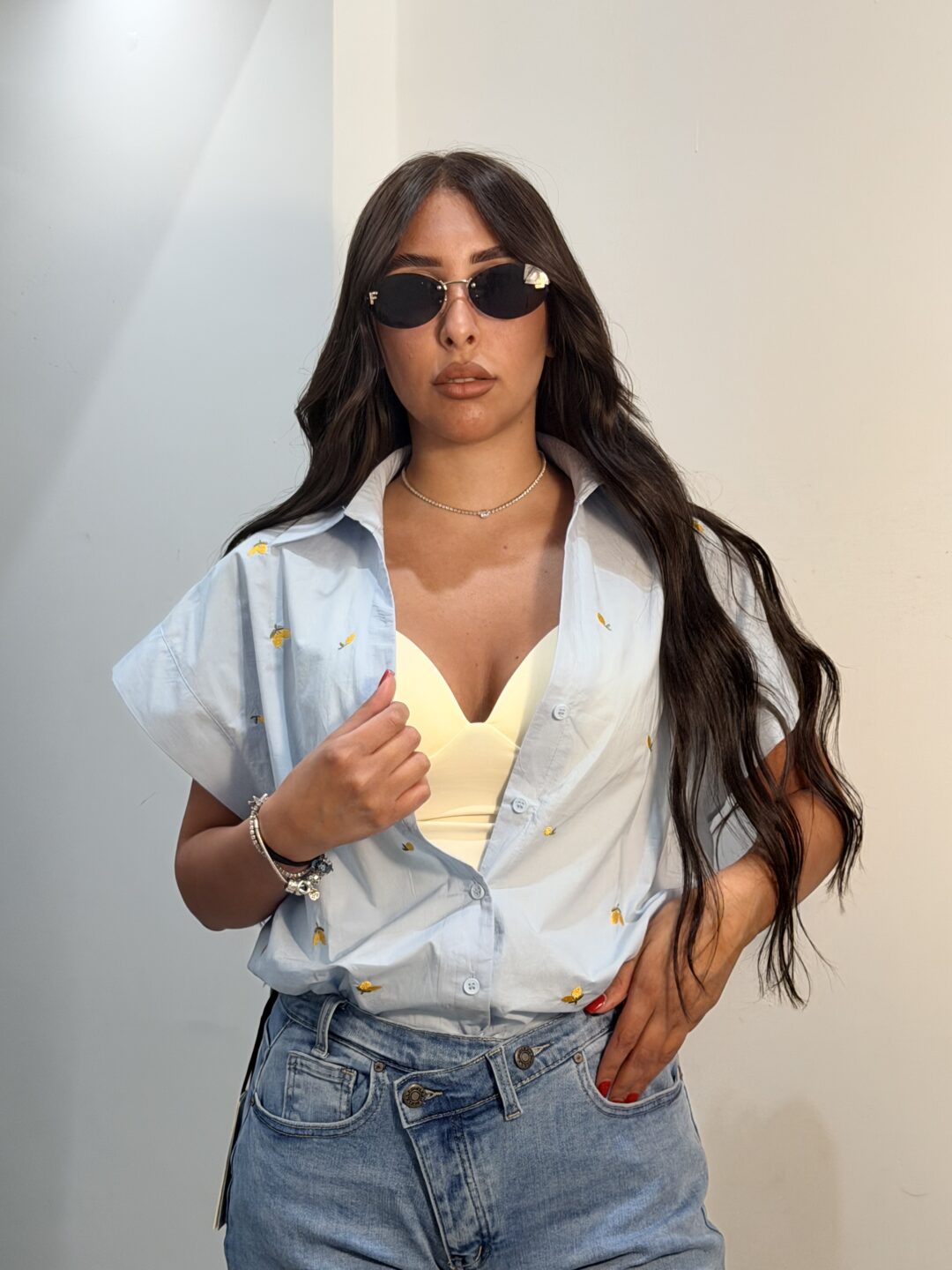CAMICIA GINEVRA AZZURRA