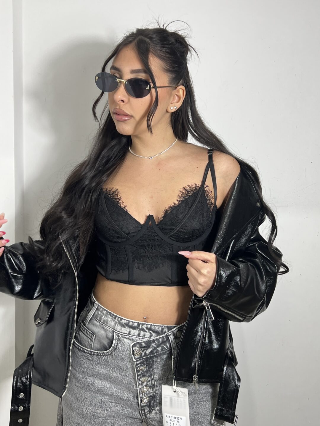 TOP BRALETTE NERO
