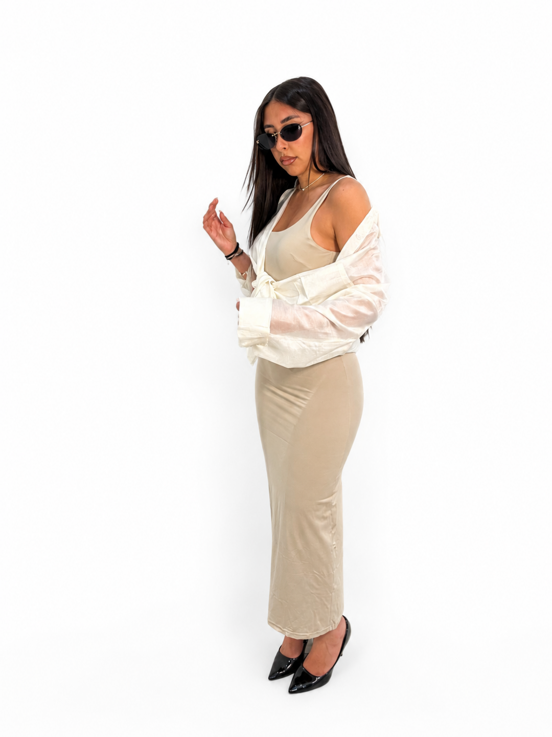 ABITO LICRA BEIGE