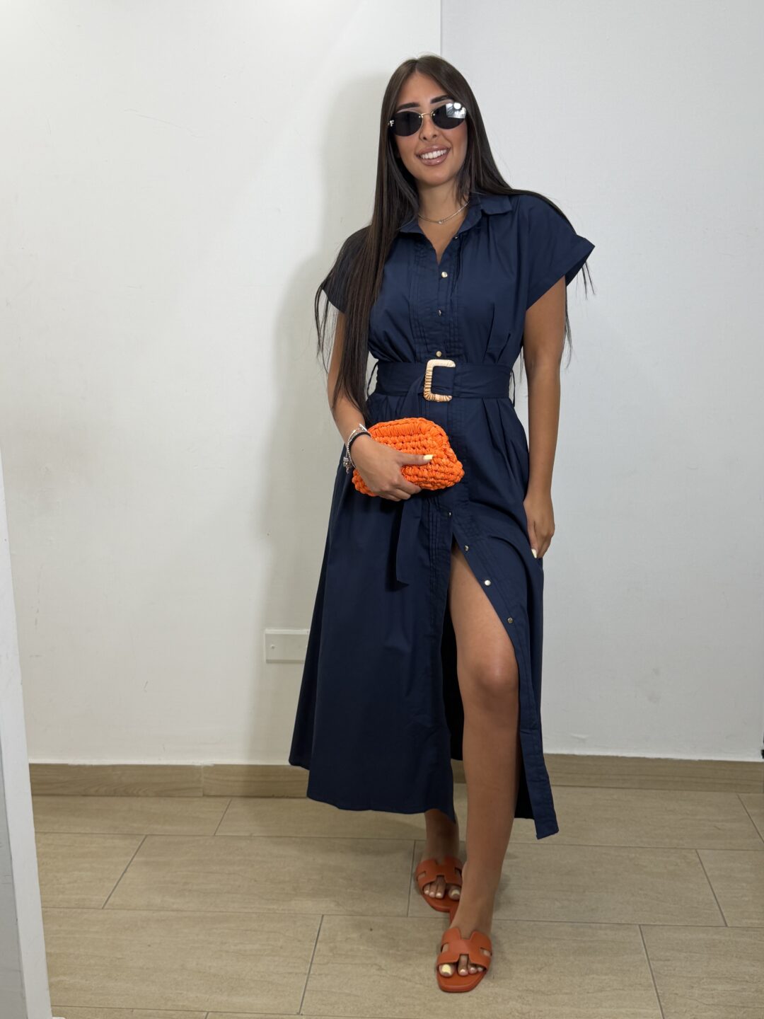 DRESS CAMICIA BLU