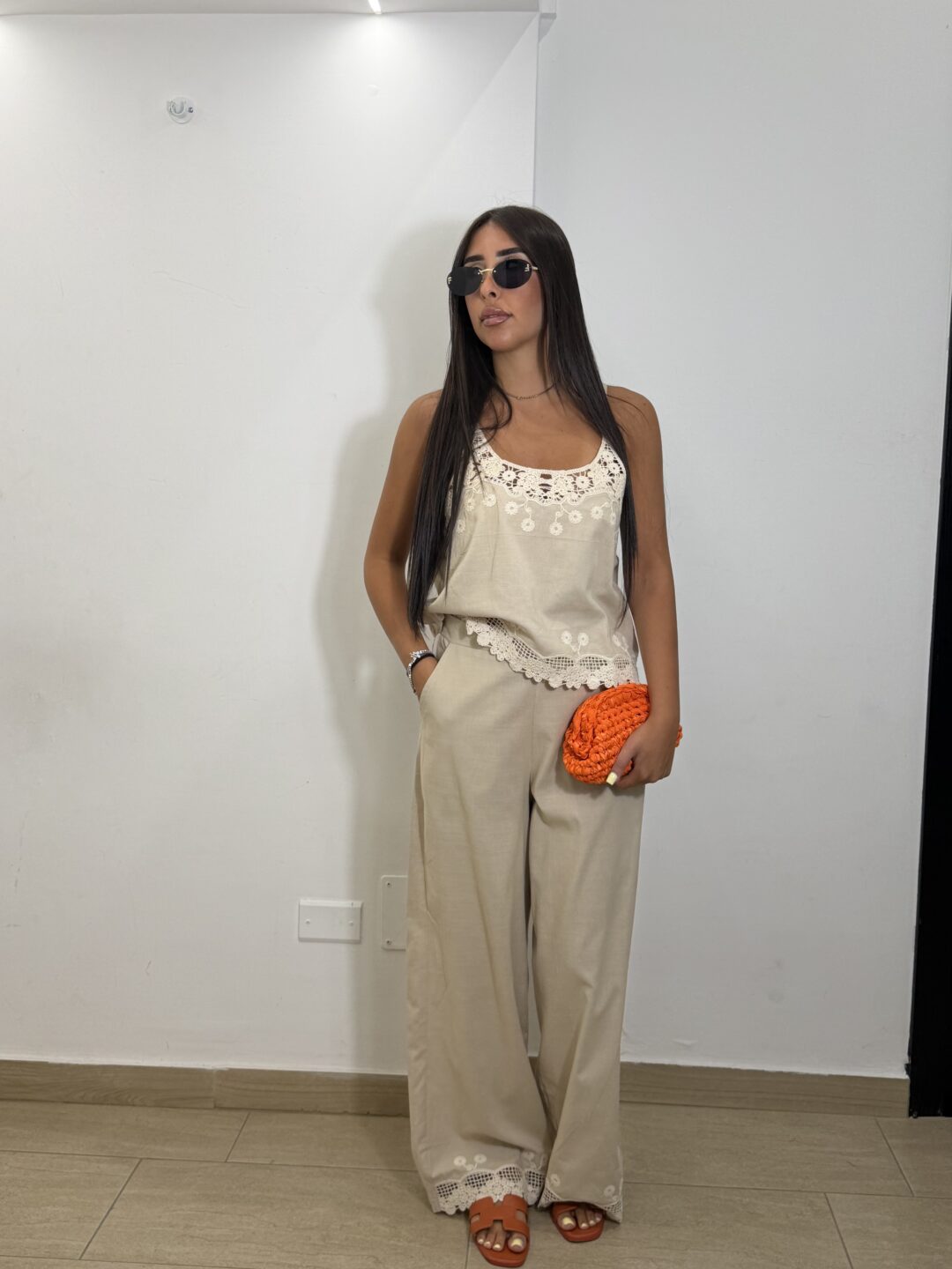 COORDINATO MACRAME BEIGE