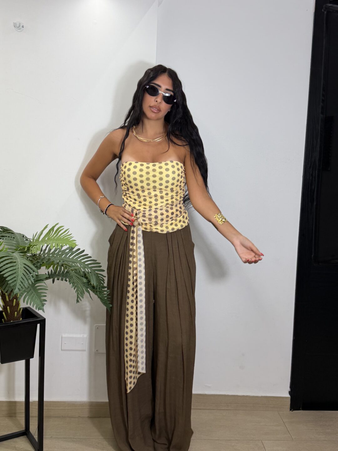 PANTALONE DORA MARRONE