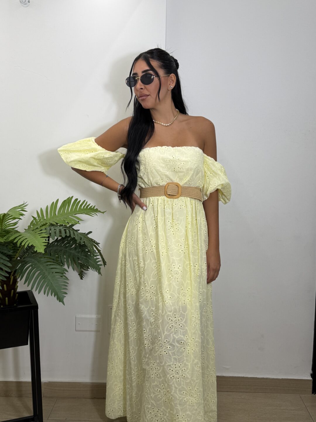 DRESS SANGALLO GIALLO