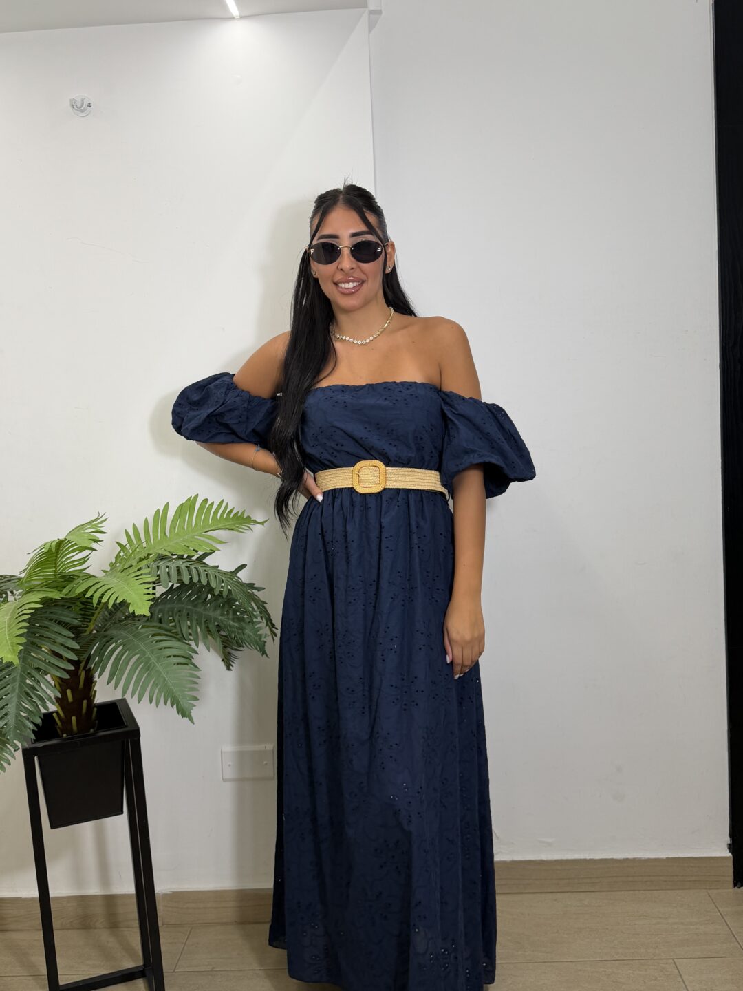DRESS SANGALLO BLU