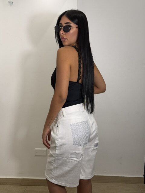 BERMUDA DENIM BIANCO