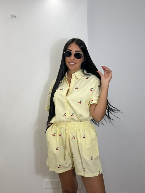 COORDINATO CHERRY GIALLO