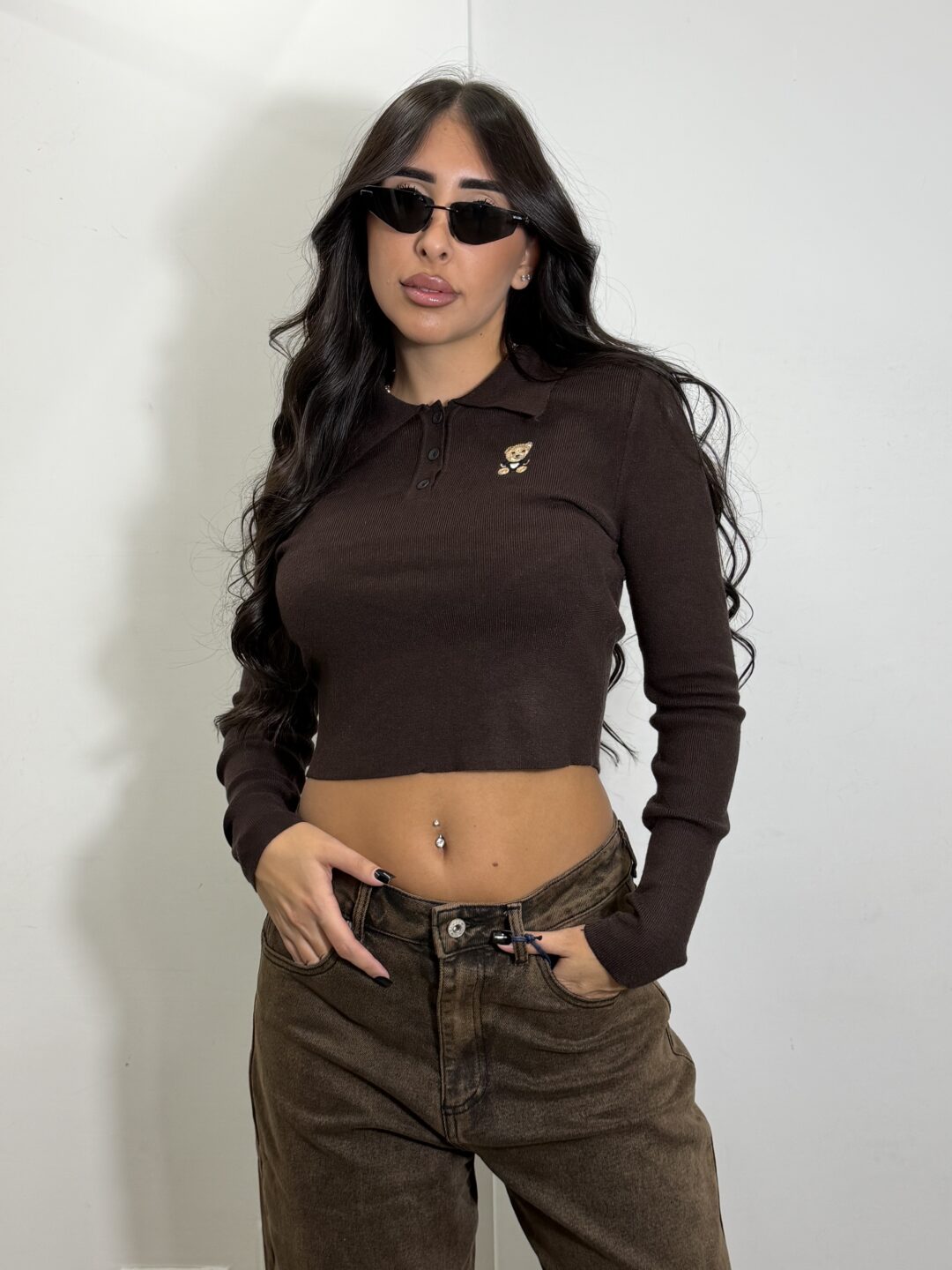 POLO KIKI MARRONE